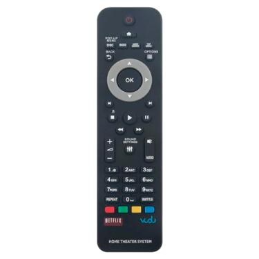 Imagem de ECONTROLLY Controle remoto de substituição compatível com Philips HTS3564 HTS3541 HTS3541/F7 HTS3541/12 HTS3564/F7 HTS3564/94 HTS3541/05 HTS3581/93 HTS3541/X78 HTS333 541/99 8 sistemas de home theater