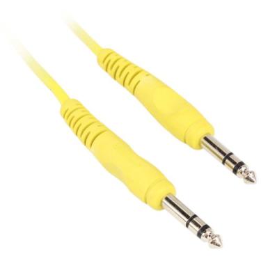 Imagem de Rockville RCTR106Y Cabo balanceado TRS de 1,4 m, amarelo, 100% cobre