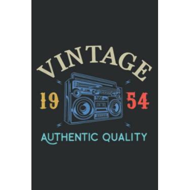 Imagem de 68 Years Old 1954 Vintage 68Th Birthday Idea Men Women Meme: Lined Notebook: 6" x 9", 120 Pages, Lined Journal Notebook Birthday Gift Present.