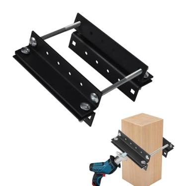 Imagem de Ohiyoo Acessório de guia de serra alternativa para cortar 4 x 4 postes de cerca e deck, acessórios de serra alternativa, 4 x 4 gabarito de corte de poste de cerca