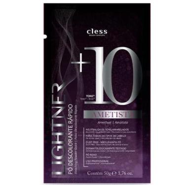 Imagem de Pó Descolorante Cless Lightner Ametista 50g clareia até 10 tons neutra
