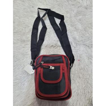 Imagem de Bolsa Shoulder Bag Bolsa Transversal Unissex - M&M modas, Preto c, Ver