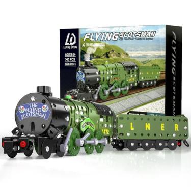 Imagem de Conjunto de Trem Modelo Lucky Doug - Brinquedo de Construção para Cria