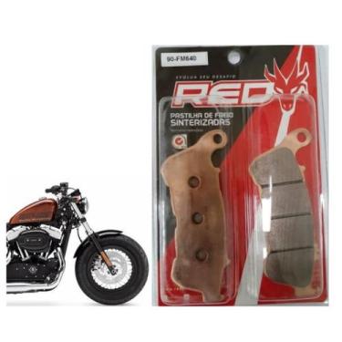 Imagem de Pastilha freio dianteira Sinter Harley XL 1200C Custom 14-20 - Red Dra