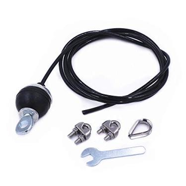 Imagem de J Bryant Cabo de reposição para academia fitness polia de ginástica grossa 5 mm corda de fio de aço resistente para casa ginásio polia acessórios de máquina (Tipo-C, 398.8 cm)