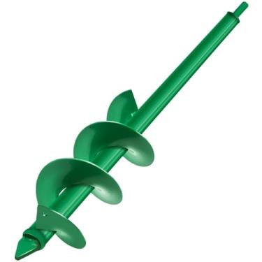 Imagem de Broca helicoidal para plantio, eixo helicoidal de terra de jardim de 10 x 63 cm, furo em espiral, planta de plantio rápido para plantio de mudas e plantas, broca de plantio de solo para furadeira