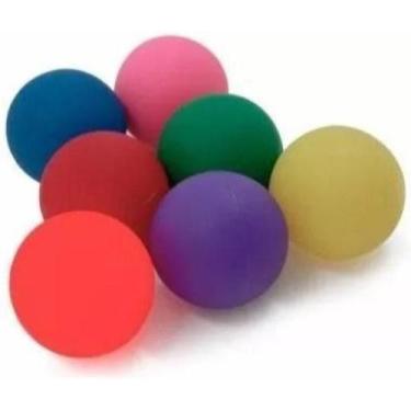 Imagem de Kit 6 Bola Lisa Exercitadora Fisioterapia Bolinha Mão 6 Cm - J. Pet