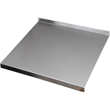 Imagem de Tábua De Cortar De Aço Inoxidável Do Protetor De Worktop Com O Anti Oídio De Canto Curvado Customizável, Silver, 500×600×2mm