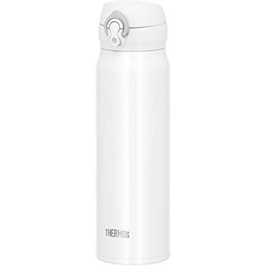 Imagem de Thermos JNL-605 WHGY Garrafa de água, caneca de viagem isolada a vácuo, 600 ml, branco e cinza