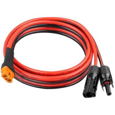 Imagem de XRDS -RF Cabo Adaptador De Painel Solar Para Xt60I 5 Pés - Fio Cobre Estanhado Fêmea 10Awg Com Revestimento Pvc, Extensão Estação Energia E Gerador Portátil