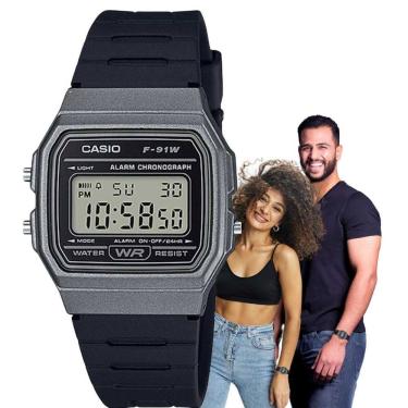 Imagem de Relogio De Pulso Casio Vintage F-91W Digital Unissex Retro Masculino Feminino Esportivo