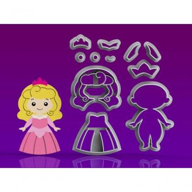 Imagem de Cortador Princesa Aurora Modular Tamanho 7 Cm