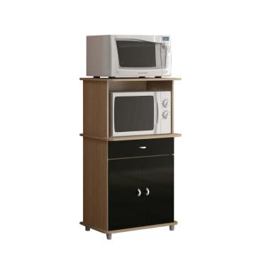 Imagem de Balcão Micro-ondas Ditália 2 Portas Ba-30 Carvalho Preto