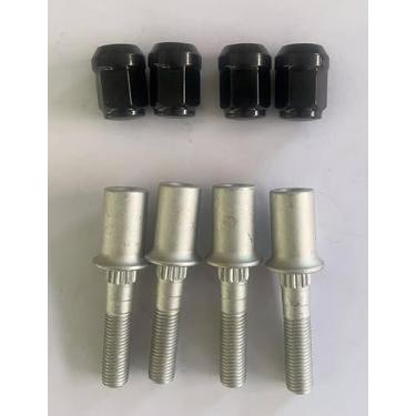 Imagem de SHULIY 4 peças de pino de roda dianteira ou traseira 250300060 com porcas pretas de substituição para Can-am Maverick 1000 e 2015-2020 Canam Commander MAX 1000 XTP UTV