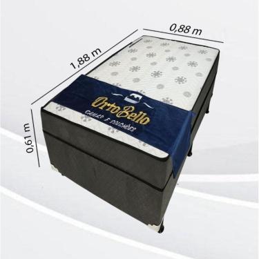 Imagem de Cama Conjugado Solteiro Mola Bonnel