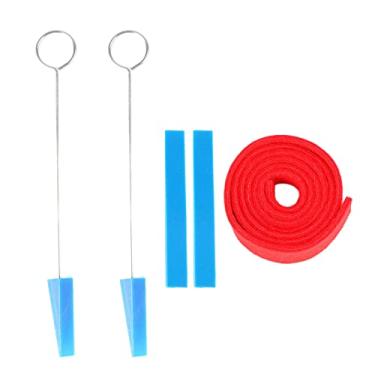 Imagem de Piano Tuning Tool Kit Profissional Lã Sentiu Temperamento Strip Borracha Mudo Blocos para Piano Tuners Professores Aprendizes 2 Tuning Sticks 2 Mudos 1 Tira
