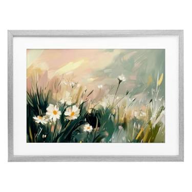 Imagem de Stupell Industries Impressão emoldurada Harmony In The Wild Gray Under Glass por Elara Yasna, 35 x 50 cm