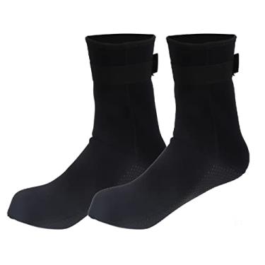 Imagem de Meias de Surf, Meias de Mergulho de Neoprene de Costura Fina de 3 Mm à Prova d'água Altamente Elásticas à Prova de Frio de Secagem Rápida para Natação para Mulheres (S)