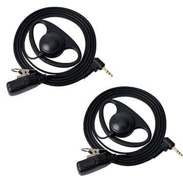 Imagem de UAYESOK Fone de ouvido Walkie Talkie de 2,5 mm com microfone PTT, fone de ouvido em forma de D de 1 pino para Motorola Talkabout T200 T200TP T260 T402 T460 T465 T600 T800 T6500 MR350R MS350R Rádio