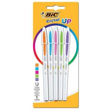 Imagem de Caneta esferográfica Cristal Up - com 5 unidades - Bic