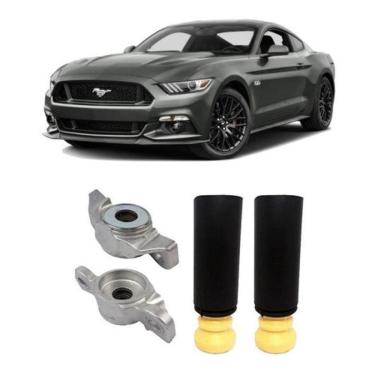 Imagem de 2 Kit Traseiro Mustang 2018 2019 2020 Coxim Batente Coifa