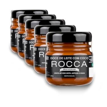 Imagem de Doce de Leite Rocca com Coco Kit 5 Potes de 50g