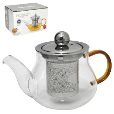 Imagem de Chaleira Vidro Infusor Bule Vidro Jarra Cha Coador Filtro