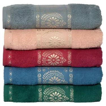 Imagem de Toalha De Banho Luxo 100% Algodão Grande 1,60 X 75 - LUCATEX, Azul