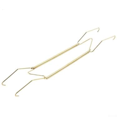 Imagem de Cabides de placa para parede, ganchos de placa de 35,5 cm, suporte de placa resistente de fio invisível de aço inoxidável, para placas decorativas de 12 a 26 cm