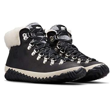 Imagem de SOREL - Bota feminina de camurça impermeável Out 'N About Plus Conquest, Preto, 34