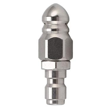 Imagem de Bocal de esgoto de drenagem de arruela de alta pressão de aço inoxidável, spray rotativo de 3 furos, filtro antientupimento, 4000psi G1/4, para tubos de água