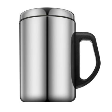 Imagem de Garrafa térmica portátil com isolamento a vácuo para viagem, acampamento, tampa de parede dupla, garrafa de água térmica (350 ml)