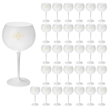 Imagem de Taça Acrílico 600ml Premium Taça Gin Boas Festas 32pçs (BRANCO)