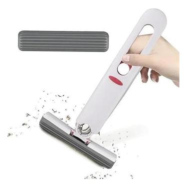 Imagem de 2X Rodo Mini Mop Magico Limpa E Seca Rodinho De Pia Cozinha