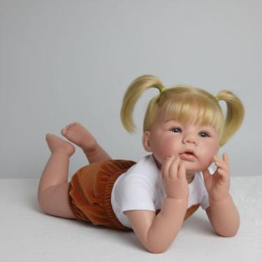 Imagem de Bebê reborn menina silicone pode molhar com acessórios - ACESSÓRIOS RE
