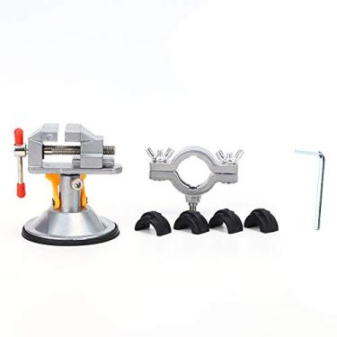 Imagem de Mesa de bancada de torno universal vice material de liga resistente braçadeira manual de autoescorvamento rápido para moedor elétrico stent uso de fábrica doméstica