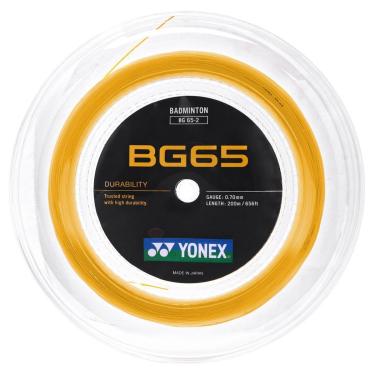 Imagem de Corda Yonex BG-65 Para Badminton 0.70mm Laranja - Rolo com 200 Metros-Unissex