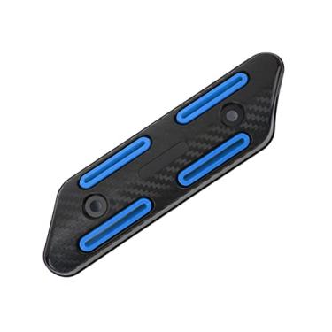 Imagem de TUBO DE ESCAPE DE MOTOCICLETA UNIVERSAL PROTETOR DE CALOR PROTETOR DE CALOR PARA MOTOCICLETAS ATVs BICICLETAS SCOOTERS (Azul)