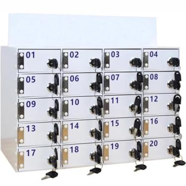 Imagem de Estações de carregamento de celular, armário de armazenamento de celular, armário de armazenamento de celular, sala de aula, armário de telefone