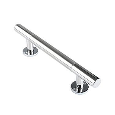 Imagem de Puxador de porta de vidro de aço inoxidável aço inoxidável 304 | Puxadores modernos de porta de entrada para portas de madeira, portões, garagens, celeiros (distância do furo 240 mm)