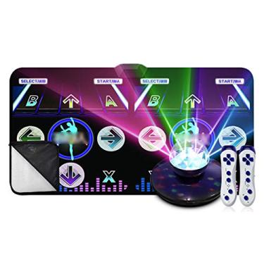 Imagem de Tapete de dança step masculino e feminino tapete de dança duplo computador TV de uso duplo, máquina de dança somatossensorial almofadas de degrau (cor: atualização 4 30 mm) (atualização 4 30 mm)