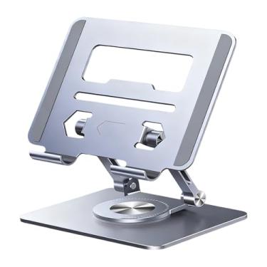 Imagem de Suporte de laptop para mesa – Suporte de resfriamento portátil ajustável | Suporte ergonômico para laptop – para smartphones, notebooks, tablets, casa, escritório, faculdade, dormitório, apartamento