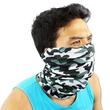 Imagem de Bandana Verde Musgo Camuflado Coolmax Proteção Pesca - Chang