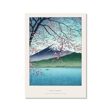 Imagem de Pôster Hasui Kawase Ohara Koson Impressões Katsushika Hokusai Pintura em Tela Onda Japonesa Arte de Parede Hiroshige Imagens para Decoração de Casa (SKU2,12 x 40,6 cm = (30 x 40 cm), sem moldura)