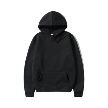 Imagem de Moletons Unissex Com Capuz E Bolso Em Cores Sólidas Para Esportes E La