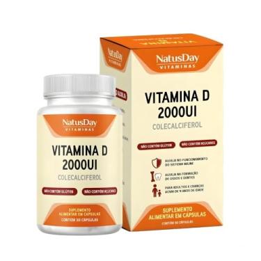 Imagem de Vitamina D 2000ui - 30 Cápsulas - Natusday - Contribui para a manutenção de ossos e dentes saudáveis, Auxilia na imunidade: Importante para o funcionamento adequado do sistema imunológico