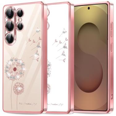 Imagem de Layeri Capa para Samsung Galaxy S25 Ultra [antiamarelamento] Capa protetora macia à prova de choque com revestimento de silicone transparente, protetor de lente de câmera, fina, antiderrapante, capa