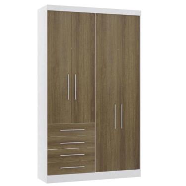 Imagem de Guarda Roupa Modulado 134,50cm 4 Portas E 4 Gavetas Alpes Luciane Móveis