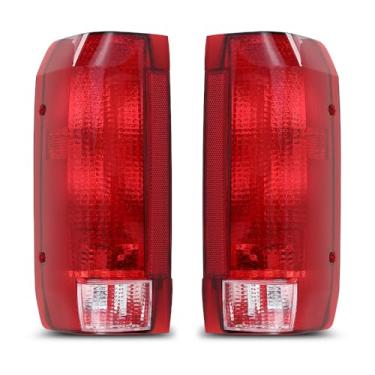 Imagem de G-PLUS Conjunto de luzes traseiras serve para Ford F150 Bronco 1990-1996 /Fit F250 F350 1990-1997 Lâmpadas de freio traseiro esquerdo do motorista e lado direito do passageiro Luces Traseras, Faros