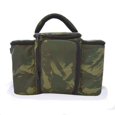 Imagem de Bolsa Térmica Fitness Marmita Lancheira Academia Top 36cm Preto com Alças Acolchoadas(MILITAR)